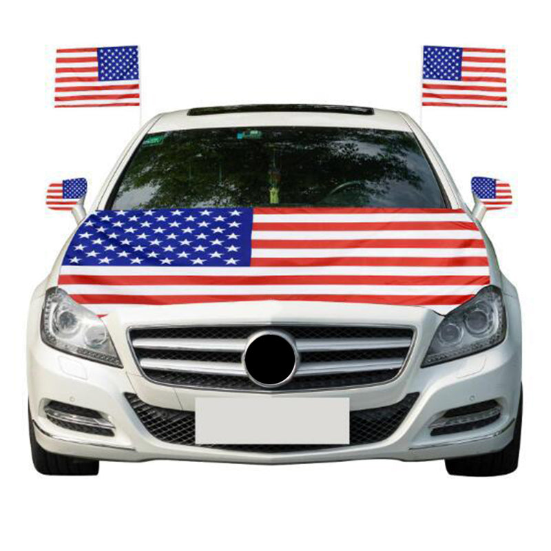 🔥Limited Time Promotion 50% OFF🔥Patriotic Car Hood Flag Cover