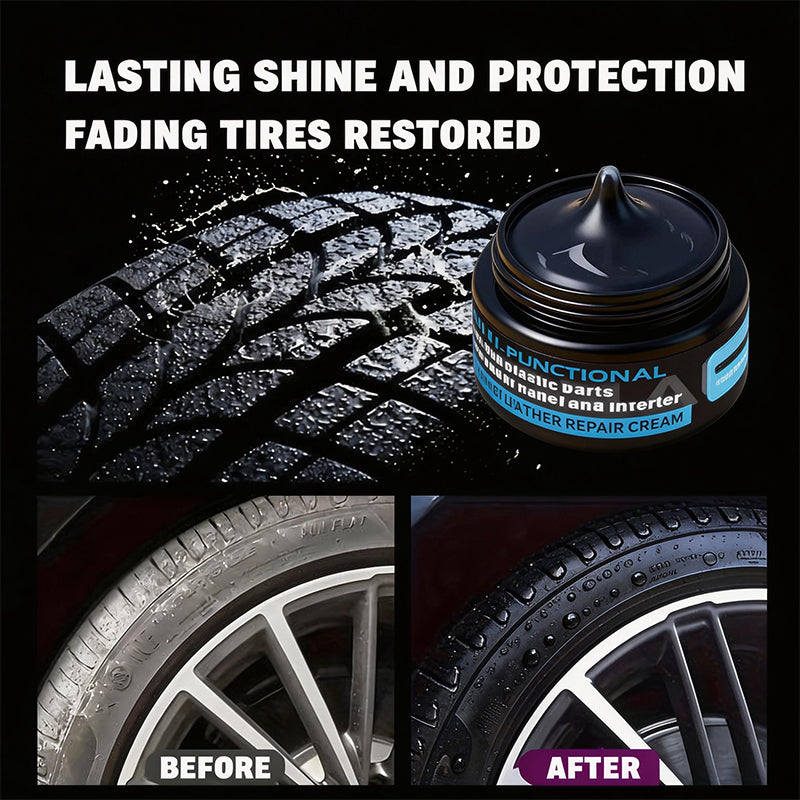 🚗 BUY 4 GET 6 FREE! 🔥Multi-Functional Plastic & Tire Restorer Cream