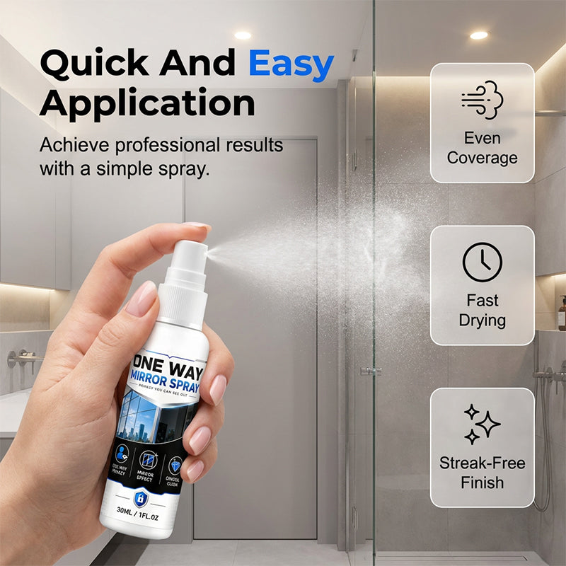 🔥Limited Time Promotion 50% OFF🔥One-Way Mirror Effect Glass Coating Spray
