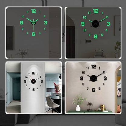🥳2026 HOT SALE🥳💞50K+ SOLD!🏡🌙 50% OFF! DIY Acrylic Wall Clock Set – 3D depth, no ticking. Luminous option, damage‑free mount. Perfect for peaceful nights! 🛌✨