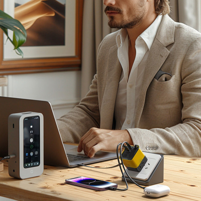 🔥Limited Time Promotion 50% OFF🔥80W Fast Charging Phone Charger Block with Retractable 80cm Type-C Cable