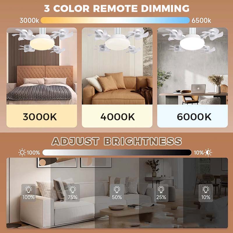 🔥Last day of the limited-time 50% off sale!🔥Remote-Controlled LED Ceiling Fan Light