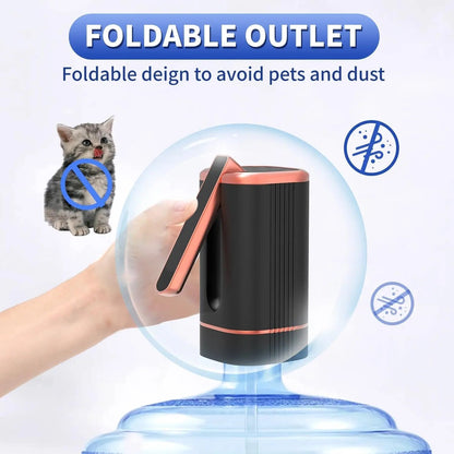✨Exclusive 50% OFF | Automatic Water Dispenser Pump | Rechargeable USB-C Bottle Pump with Foldable Spout & One-Touch Control | Universal Fit for Home & Office