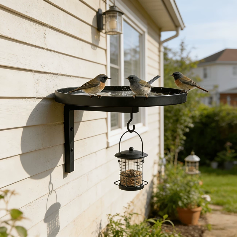 🌸LAST DAY SPECIAL PRICE!!🌸Wall-Mounted Metal Bird Bath Basin