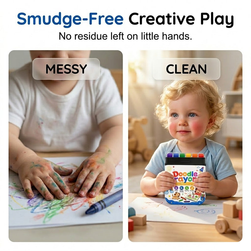 Erasable Kids Crayons 6 Colors Safe Toddler
