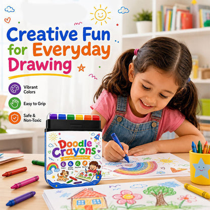 Erasable Kids Crayons 6 Colors Safe Toddler