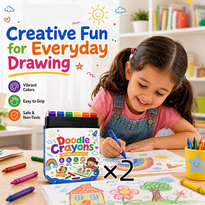 Erasable Kids Crayons 6 Colors Safe Toddler
