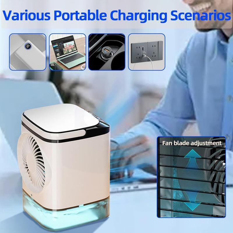 ❄️Portable Mini Silent Ice Mist Air Cooler