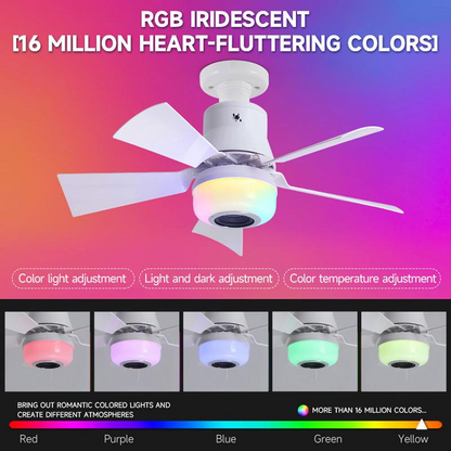 🔥💡 LAST DAY – 50% OFF! BreezGlow™ Smart Ceiling Fan Light – Bluetooth Speaker, 16M RGB Colors, E27 fit – breeze & beats in one. 🎵🌀✨