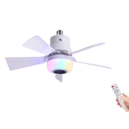 🔥💡 LAST DAY – 50% OFF! BreezGlow™ Smart Ceiling Fan Light – Bluetooth Speaker, 16M RGB Colors, E27 fit – breeze & beats in one. 🎵🌀✨