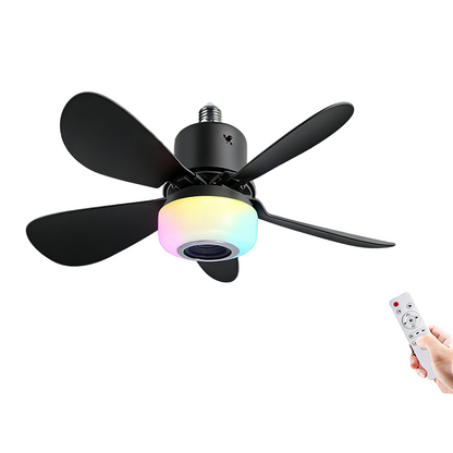 🔥💡 LAST DAY – 50% OFF! BreezGlow™ Smart Ceiling Fan Light – Bluetooth Speaker, 16M RGB Colors, E27 fit – breeze & beats in one. 🎵🌀✨