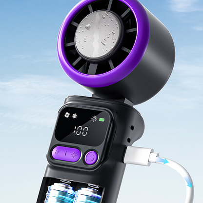 🔥Limited Time Promotion 50% OFF🔥Portable Cooling Fan with Ice Compress Plate