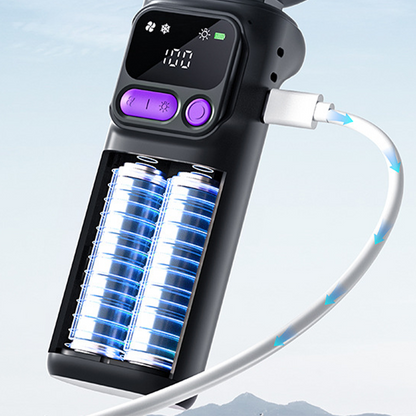 🔥Limited Time Promotion 50% OFF🔥Portable Cooling Fan with Ice Compress Plate