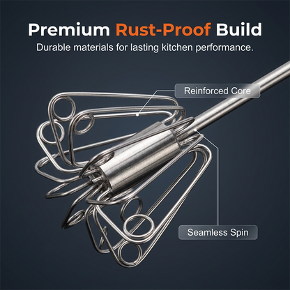 🎁Last Day Promotion 50% OFF🔥Stainless Steel Semi-Automatic Hand Egg Beater