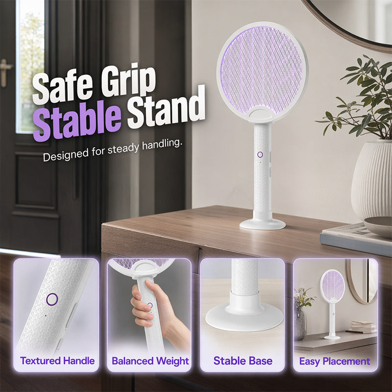 📢📢50% OFF !! ⏰2-in-1 Rechargeable Electric Fly Swatter