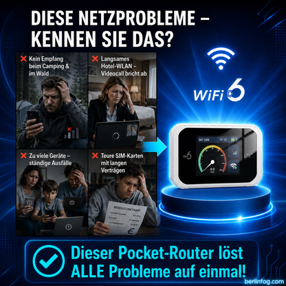 🥳HEISSER SALE 2026🥳💞50.000+ VERKAUFT!👵❤️  Pocket-WLAN mit Kompatibilität zu allen Netzwerken