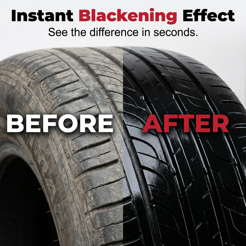 🥳2026 HOT SALE🥳💞50K+ SOLD!☀️🛡️ BUY 3 GET 2 FREE! Black Tire Polishing Paste – UV protection, deep conditioning. Keeps tires black & glossy for weeks. A long‑lasting bargain! 🌟💧