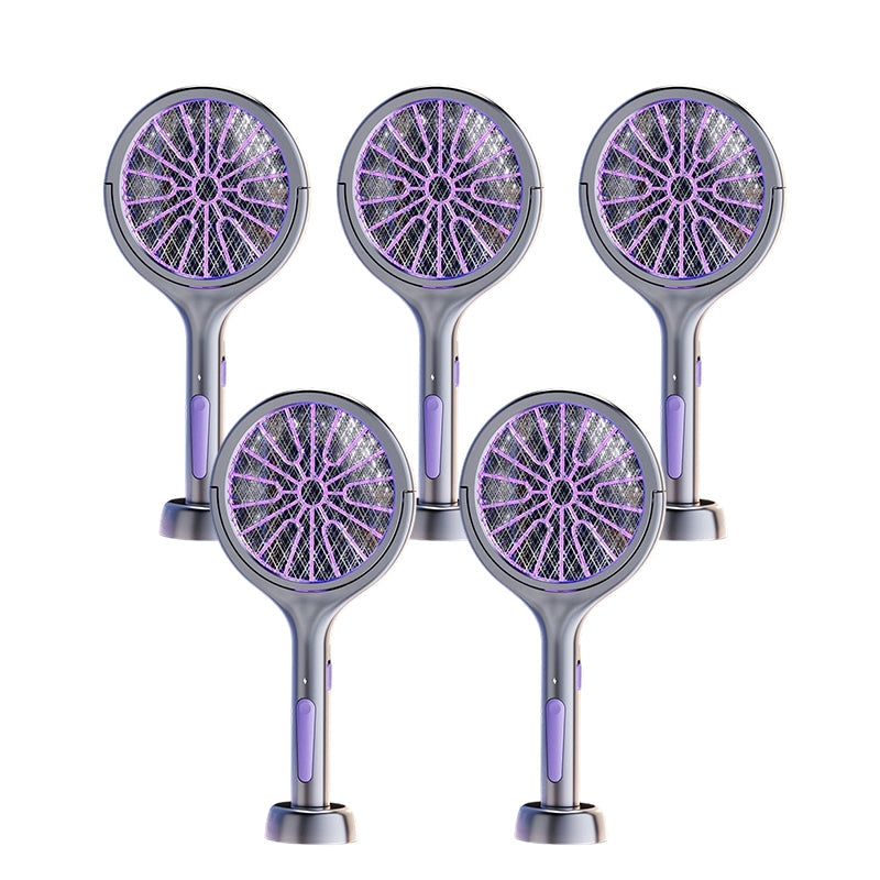 🥳2026 HOT SALE🥳💞50K+ SOLD!🛡️💤 50% OFF! Rechargeable Bug Zapper – Triple‑layer safety mesh, extendable handle, rotates for wall & corner strikes. Pest‑free sleep, worry‑free safety! 🌟💚