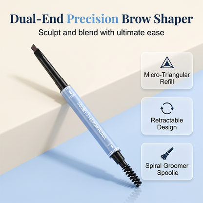 🔥Buy 1 Get 1 Free!!🔥 Draw Like a Pro! 2-in-1 Waterproof Brow Pencil + Gel – Micro-Lines That Mimic Real Hairs 🖌️