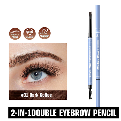 🔥Buy 1 Get 1 Free!!🔥 Draw Like a Pro! 2-in-1 Waterproof Brow Pencil + Gel – Micro-Lines That Mimic Real Hairs 🖌️