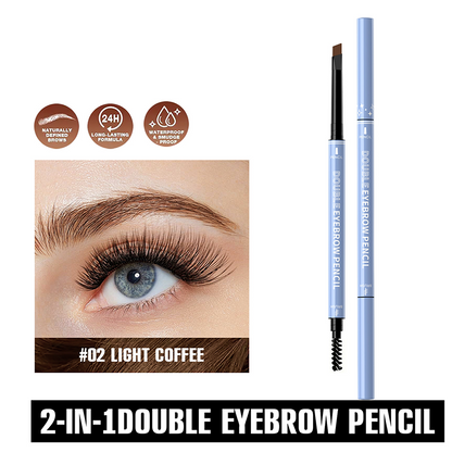 🔥Buy 1 Get 1 Free!!🔥 Draw Like a Pro! 2-in-1 Waterproof Brow Pencil + Gel – Micro-Lines That Mimic Real Hairs 🖌️