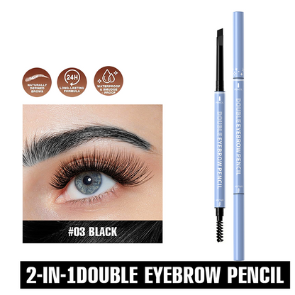 🔥Buy 1 Get 1 Free!!🔥 Draw Like a Pro! 2-in-1 Waterproof Brow Pencil + Gel – Micro-Lines That Mimic Real Hairs 🖌️