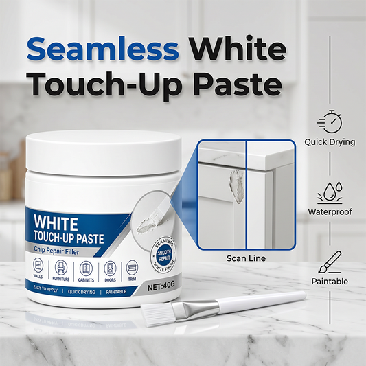 🔥Limited Time Promotion 50% OFF🔥White Furniture Touch-Up Paste with Brush