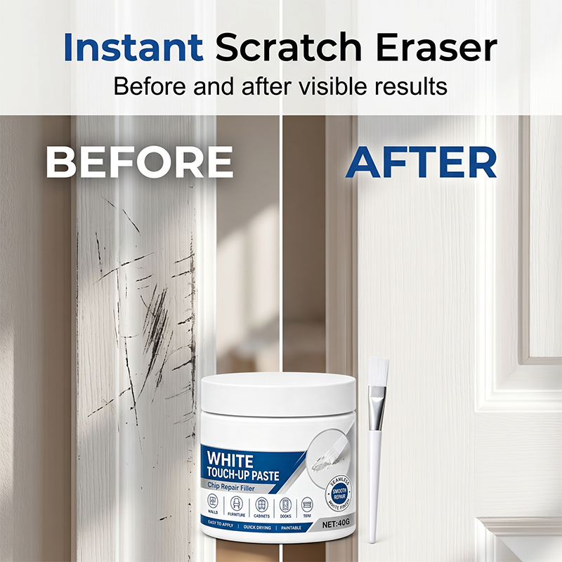 🔥Limited Time Promotion 50% OFF🔥White Furniture Touch-Up Paste with Brush