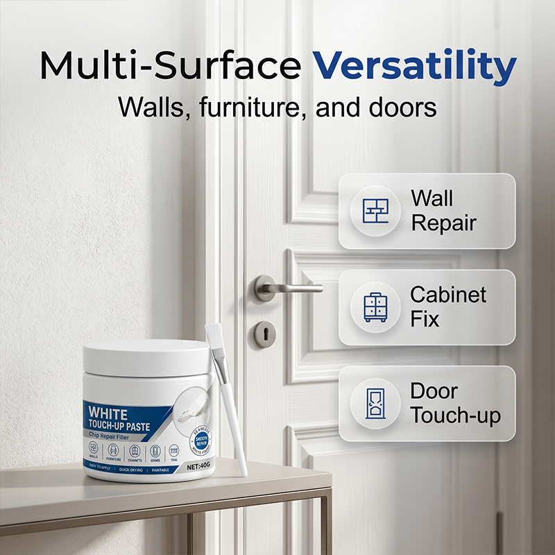🔥Limited Time Promotion 50% OFF🔥White Furniture Touch-Up Paste with Brush