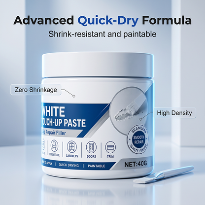 🔥Limited Time Promotion 50% OFF🔥White Furniture Touch-Up Paste with Brush