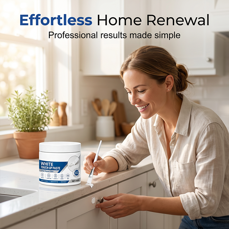🔥Limited Time Promotion 50% OFF🔥White Furniture Touch-Up Paste with Brush