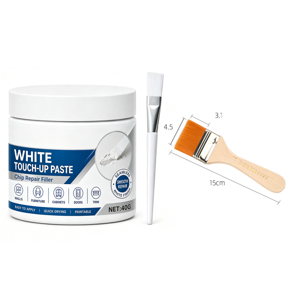 🔥Limited Time Promotion 50% OFF🔥White Furniture Touch-Up Paste with Brush