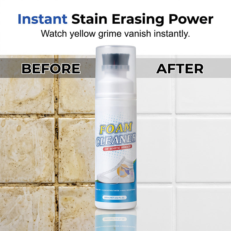 Rinse-Free Foam Cleaner with Built-In Brush