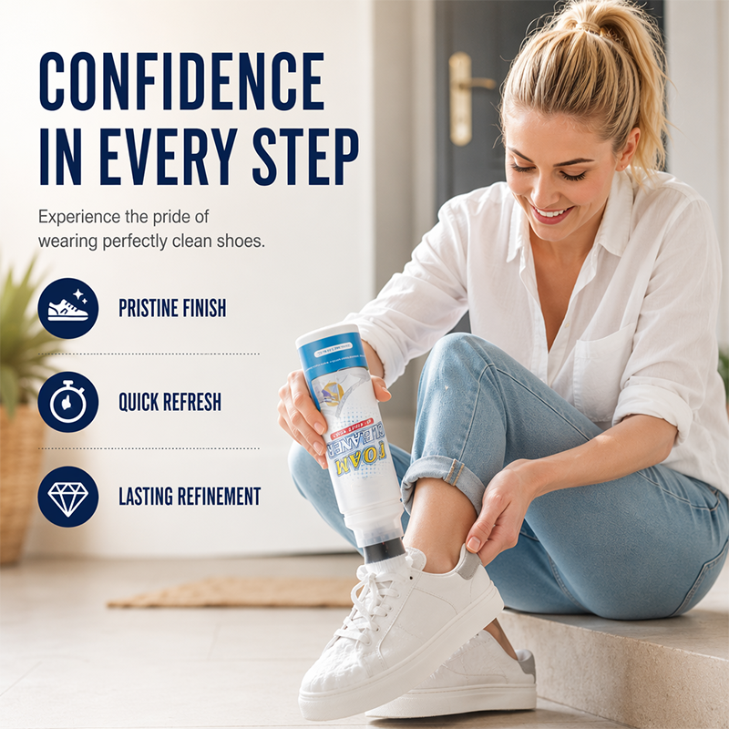 Rinse-Free Foam Cleaner with Built-In Brush