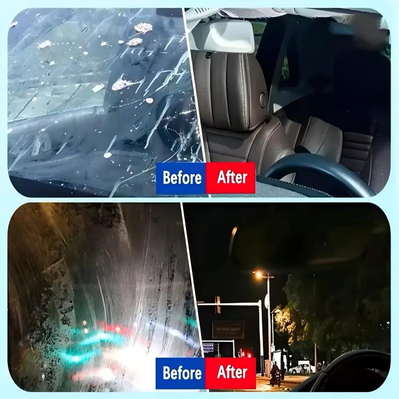 🚗 LIMITED-TIME 50% OFF! Car Glass Scratch Repair Polish Paste, Windscreen Deep Scratch Remover with Sponge