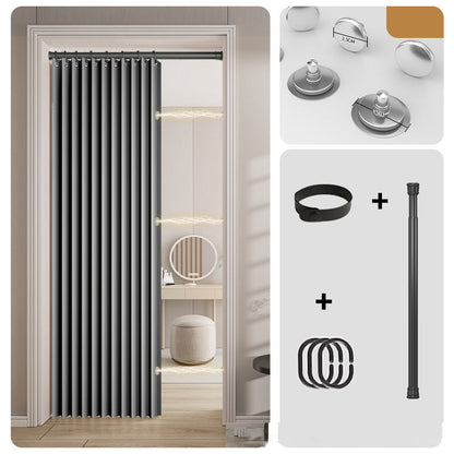 ⏰🔥LIMITED TIME 50% OFF! ⭐No-Drill Magnetic Accordion Door Curtain
