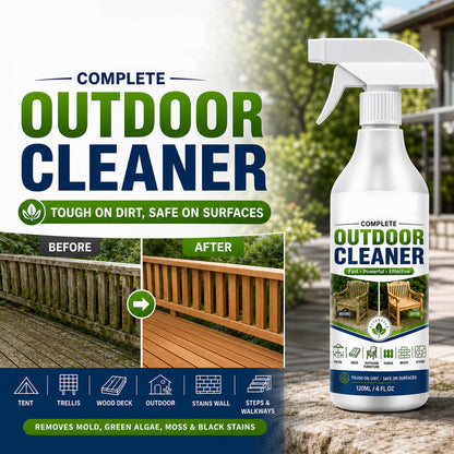 🌿 LIMITED-TIME 50% OFF! Outdoor Surface Cleaner Spray, Fast Acting Stain Remover for Patio, Wooden Furniture & Outdoor Surfaces