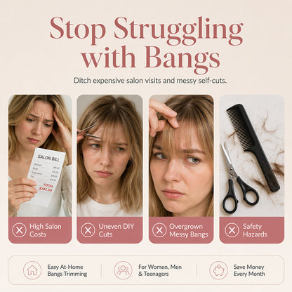 🔥💇 LIMITED-TIME 50% OFF! Adjustable DIY Hair Thinning Trimmer Comb, Dual-Side Safe Home Hair Styling Tool