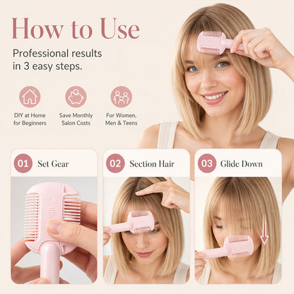 🔥💇 LIMITED-TIME 50% OFF! Adjustable DIY Hair Thinning Trimmer Comb, Dual-Side Safe Home Hair Styling Tool