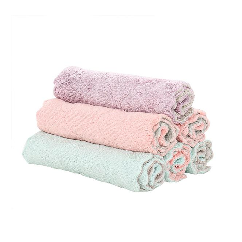 🎉 LIMITED TIME 50% OFF! 🧽 Soft Microfiber Double-Sided Cleaning Cloth – Premium Thickened Dishcloth for Grease Removal ✨