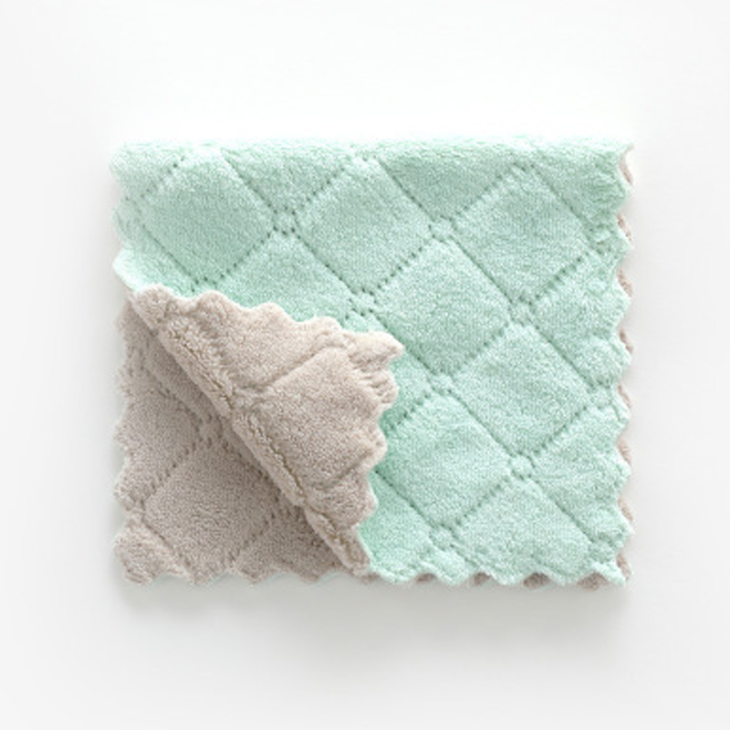 🎉 LIMITED TIME 50% OFF! 🧽 Soft Microfiber Double-Sided Cleaning Cloth – Premium Thickened Dishcloth for Grease Removal ✨