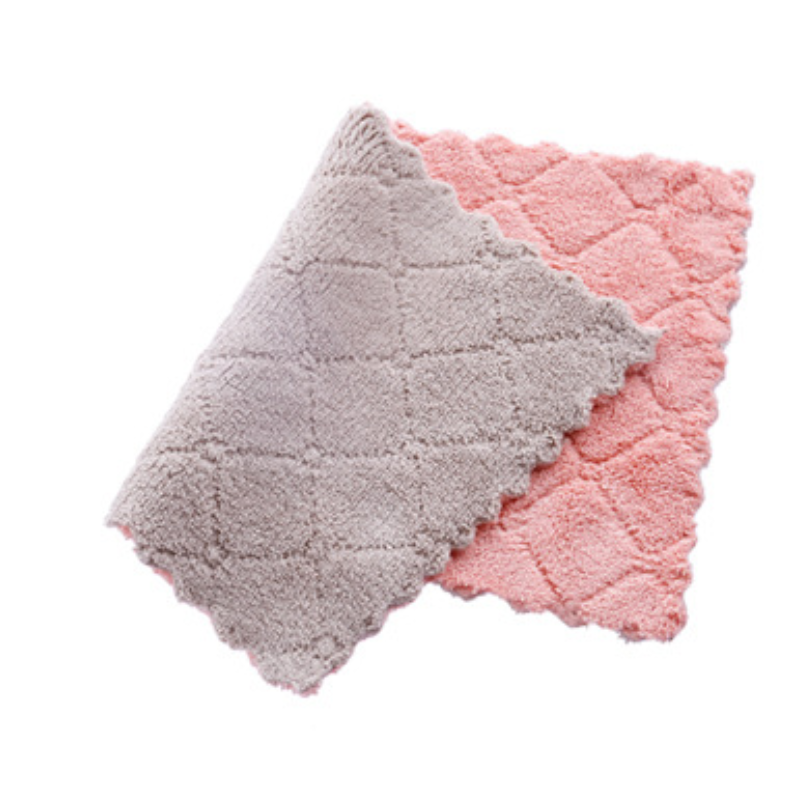 🎉 LIMITED TIME 50% OFF! 🧽 Soft Microfiber Double-Sided Cleaning Cloth – Premium Thickened Dishcloth for Grease Removal ✨