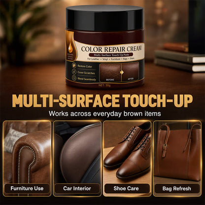 🔥Hot Sale 50% OFF🔥 Brown Leather Color Repair Cream – Restores Faded Leather, Conditions🤎