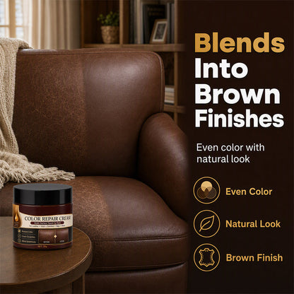 🔥Hot Sale 50% OFF🔥 Brown Leather Color Repair Cream – Restores Faded Leather, Conditions🤎