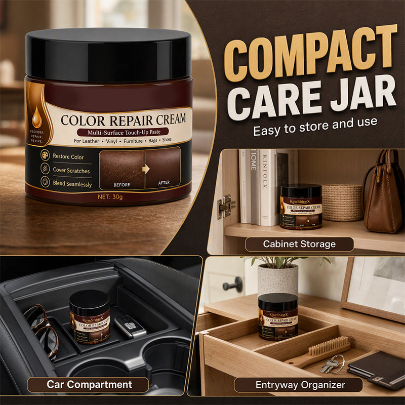 🔥Hot Sale 50% OFF🔥 Brown Leather Color Repair Cream – Restores Faded Leather, Conditions🤎