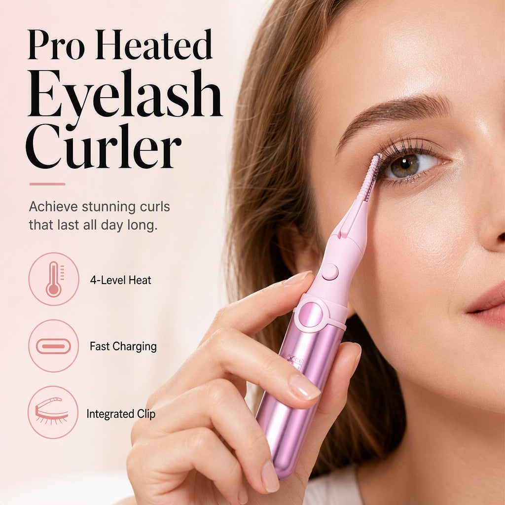 💖✨ LIMITED-TIME 50% OFF! Rechargeable Heated Eyelash Curler – 4 Heat Settings, Integrated Lash Clip & Type-C Charging – Salon-Quality Curls, Anytime 🎀