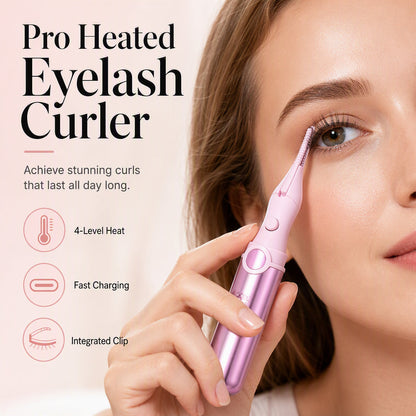 💖✨ LIMITED-TIME 50% OFF! Rechargeable Heated Eyelash Curler – 4 Heat Settings, Integrated Lash Clip & Type-C Charging – Salon-Quality Curls, Anytime 🎀