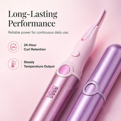 💖✨ LIMITED-TIME 50% OFF! Rechargeable Heated Eyelash Curler – 4 Heat Settings, Integrated Lash Clip & Type-C Charging – Salon-Quality Curls, Anytime 🎀