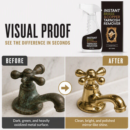 🔥Limited Time Promotion 50% OFF🔥Instant Brass Tarnish Remover Spray