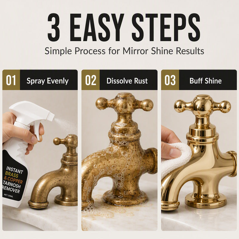 🔥Limited Time Promotion 50% OFF🔥Instant Brass Tarnish Remover Spray